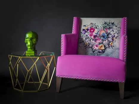 Кресло Love Forever розового цвета