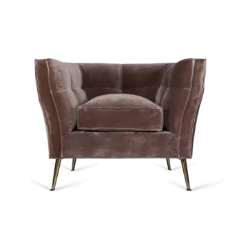 Кресло Luxury коричневого цвета