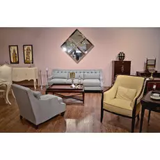 Кресло Mestre серо-голубого цвета