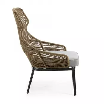 Кресло металлическое Julia Grup Rizz бежевое