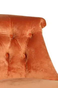 Кресло низкое терракотового цвета