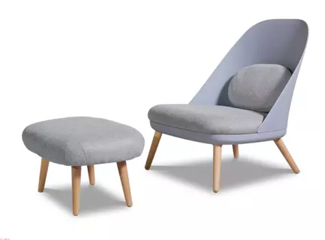 Кресло Noah Blue голубого цвета