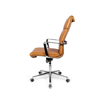 Кресло офисное Costway High оранжевого цвета