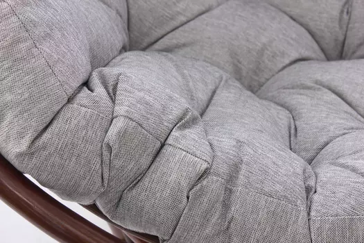 Кресло Papyrus из ротанга с подушкой коньяк