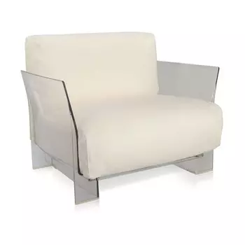 Кресло Pop белого цвета