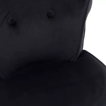 Кресло с низкой спинкой черного цвета