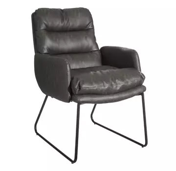 Кресло с обивкой из экокожи
