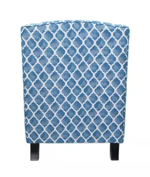 Кресло Scott Blue Wave сине-белого цвета