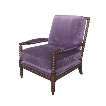 Кресло сезар сиреневого цвета