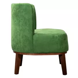 Кресло шафран эко зеленого цвета