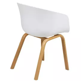 Кресло Shell New White белого цвета