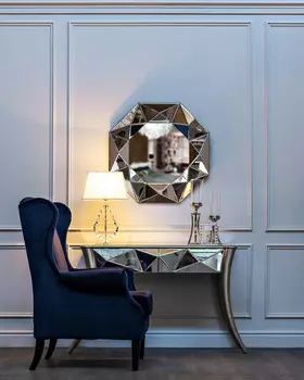 Кресло велюр темно-синего цвета