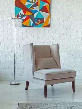 Кресло Wing бежевого цвета