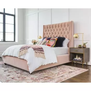 Кровать Ada розового цвета 160х200