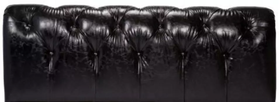 Кровать Adelle черная экокожа 160х200