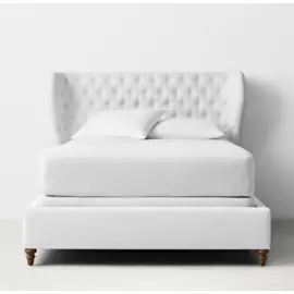 Кровать Alden Tufted серого цвета 180х200 с подъемным механизмом