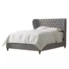 Кровать Alden Tufted серого цвета 200х200