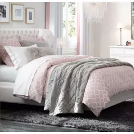 Кровать Alden Tufted серого цвета 200х200 с подъемным механизмом