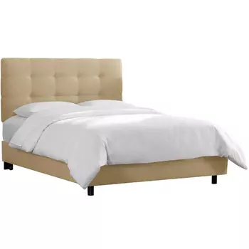 Кровать Alice Tufted Beige бежевого цвета 180х200