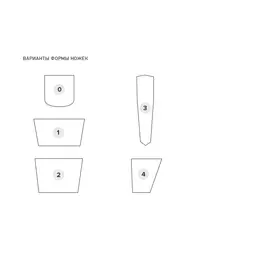 Кровать эмбер серого цвета 140х200