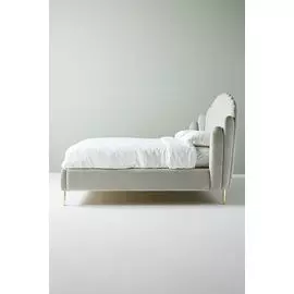 Кровать Amira серого цвета 180х200