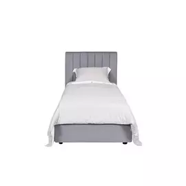 Кровать Andrea серо-голубого цвета без подъемного механизма