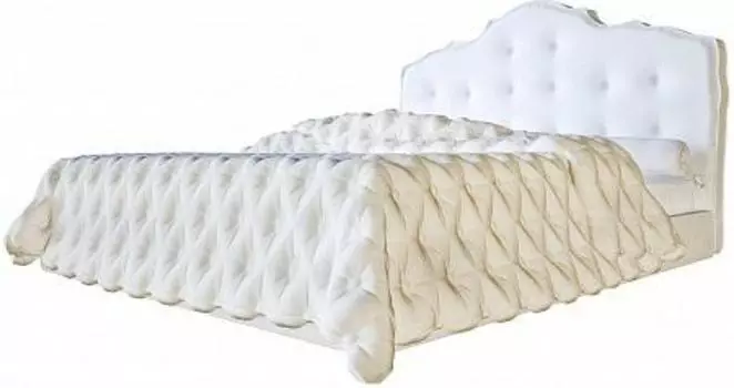 Кровать Annabelle белая экокожа 160х200