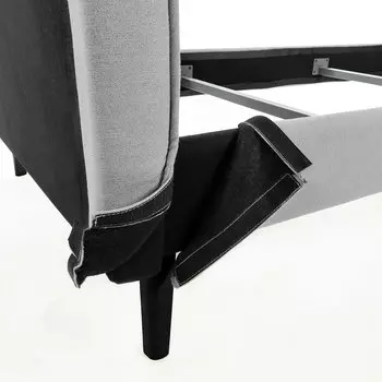 Кровать этель 180х200 серого цвета