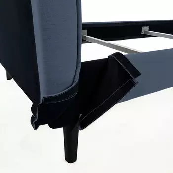 Кровать этель 180х200 синего цвета