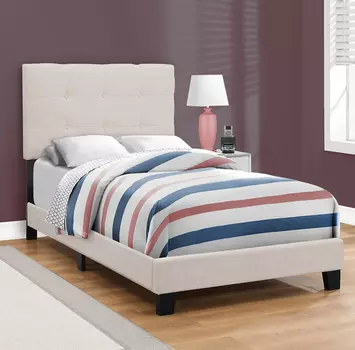 Кровать Beige Linen бежевого цвета 120х200