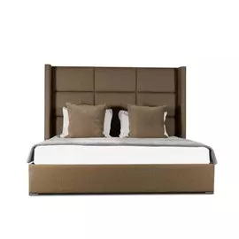 Кровать Berkley Wingedi Cube серого цвета 180х200