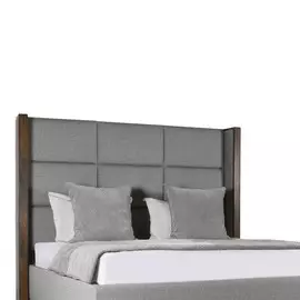 Кровать Berkley Wingedi Cube светло-серого цвета 140х200