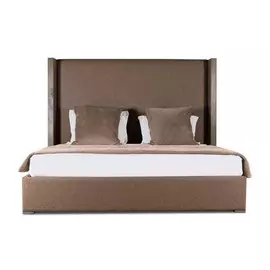 Кровать Berkley Wingedi серого цвета 140х200