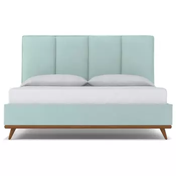 Кровать Carter Sky голубого цвета 180х200