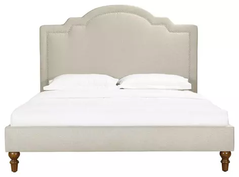 Кровать Cassis Upholstered бежевого цвета 160х200