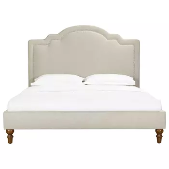 Кровать Cassis Upholstered бежевого цвета 90х200