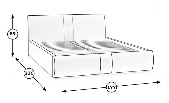 Кровать челси белого цвета 160х200