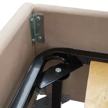 Кровать Dita с велюровой обивкой 160х200