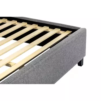 Кровать двуспальная Ameli 160х200 серого цвета