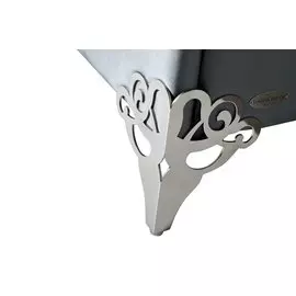 Кровать двуспальная с зеркальными вставками 180x200 см