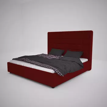 Кровать Elizabeth велюр красный 180х200