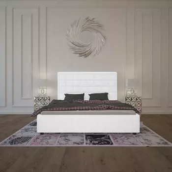 Кровать Elizabeth велюр молочный 200х200