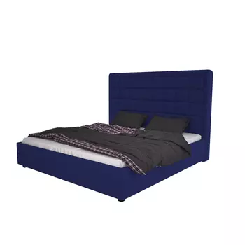 Кровать Elizabeth велюр синий 200х200