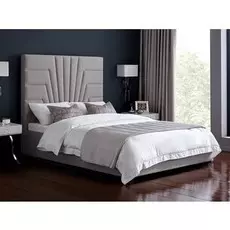 Кровать Erza серого цвета 140х200