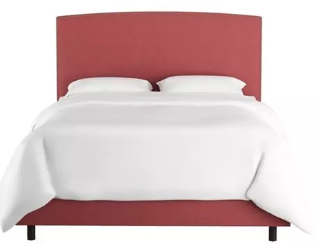 Кровать Everly Dusty Rose красного цвета 160х200