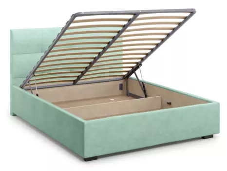 Кровать Garda 140х200 бирюзового цвета с подъемным механизмом