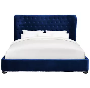 Кровать Henbord темно-синего цвета 160х200