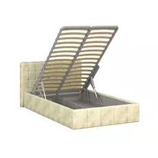 Кровать инуа 120х200 бежевого цвета с подъемным механизмом