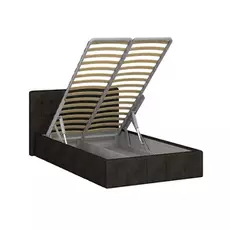 Кровать инуа 120х200 черного цвета с подъемным механизмом