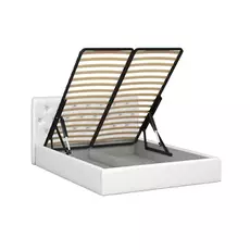 Кровать инуа 160х200 белого цвета с подъемным механизмом